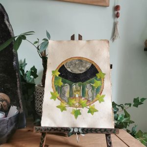 Recycled Cotton paper painting