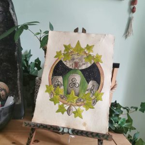 Recycled Cotton paper painting