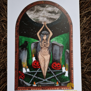 Halloween Goddess Print
