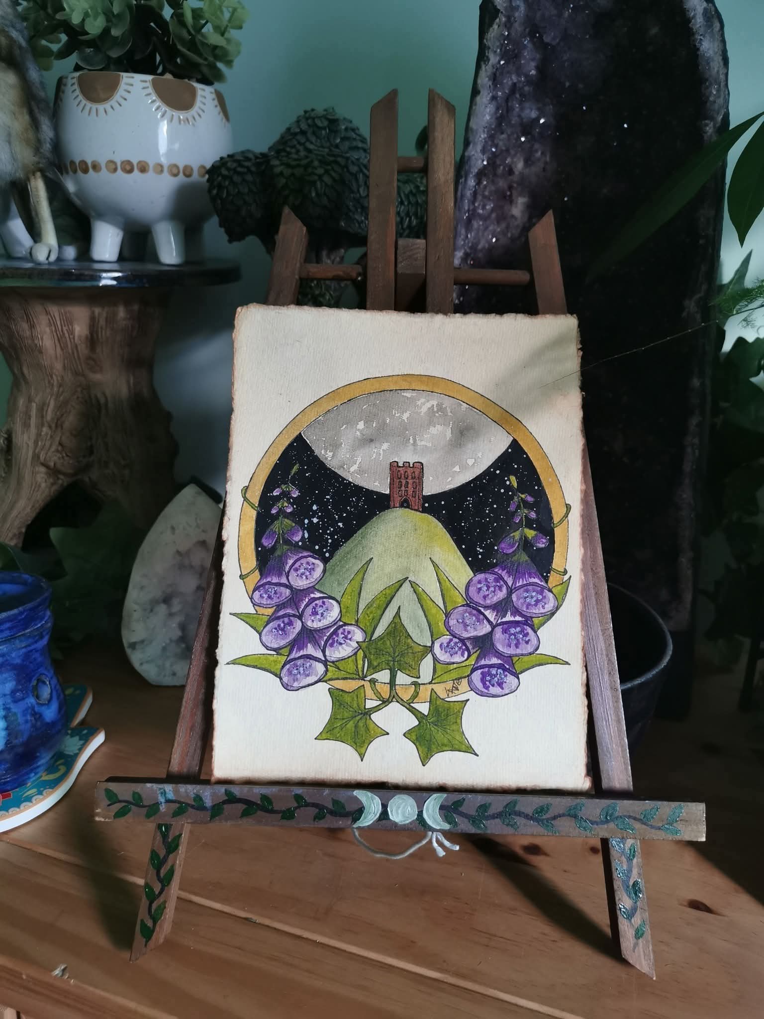 Cotton Paper Painting Foxglove