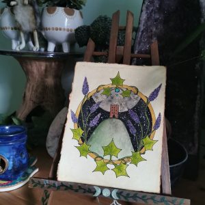 Cotton Paper Painting lavender