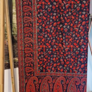 Blue and Orange XL Reversible Shawl