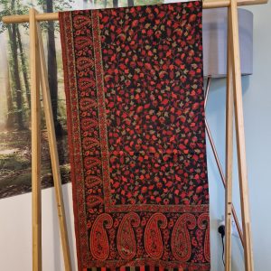 XL Shawl Black & Orange