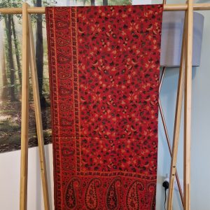 Red & Grey XL reversible Shawl