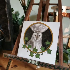 Barn Owl Gloss Card