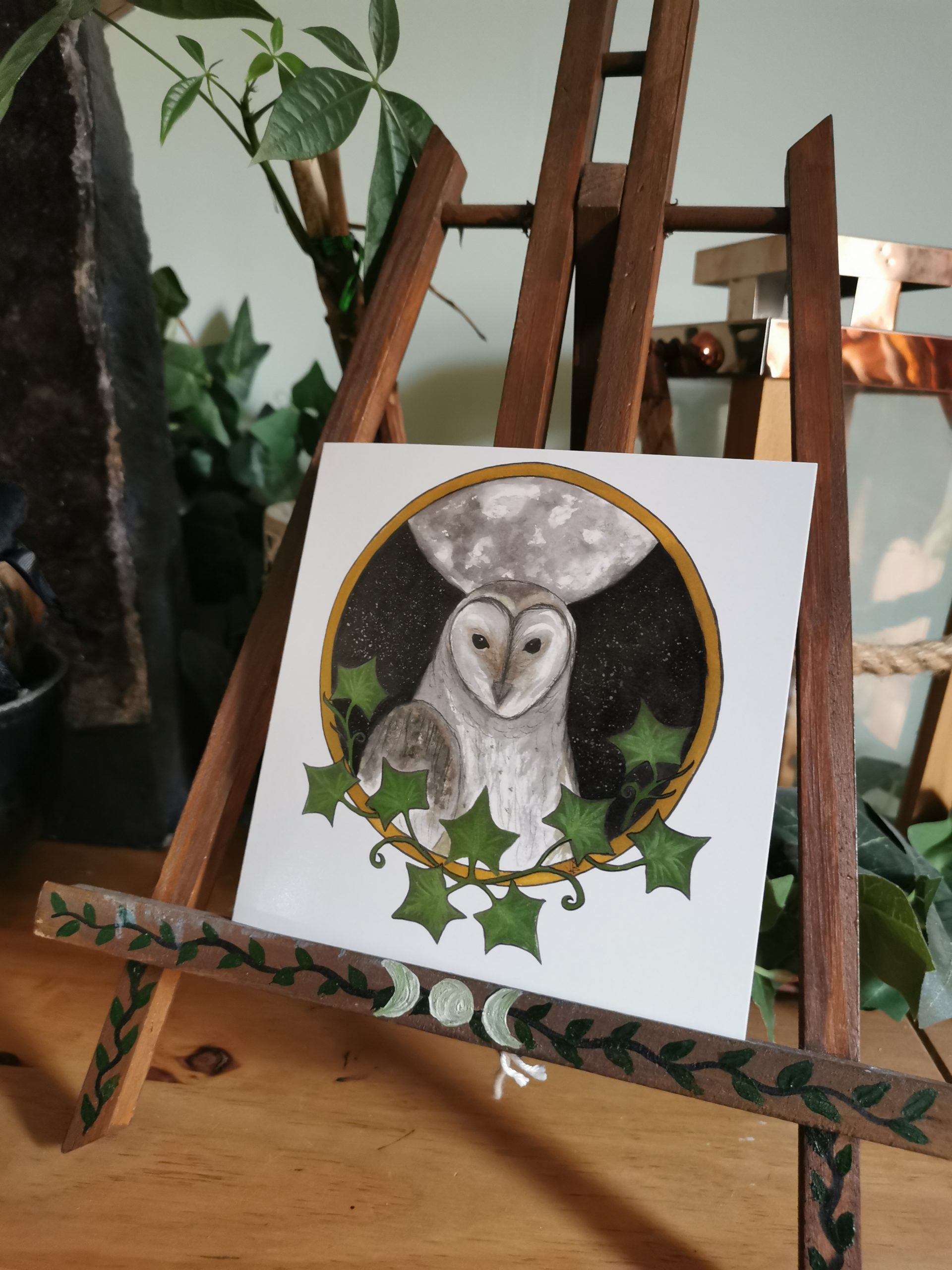 Barn Owl Gloss Card