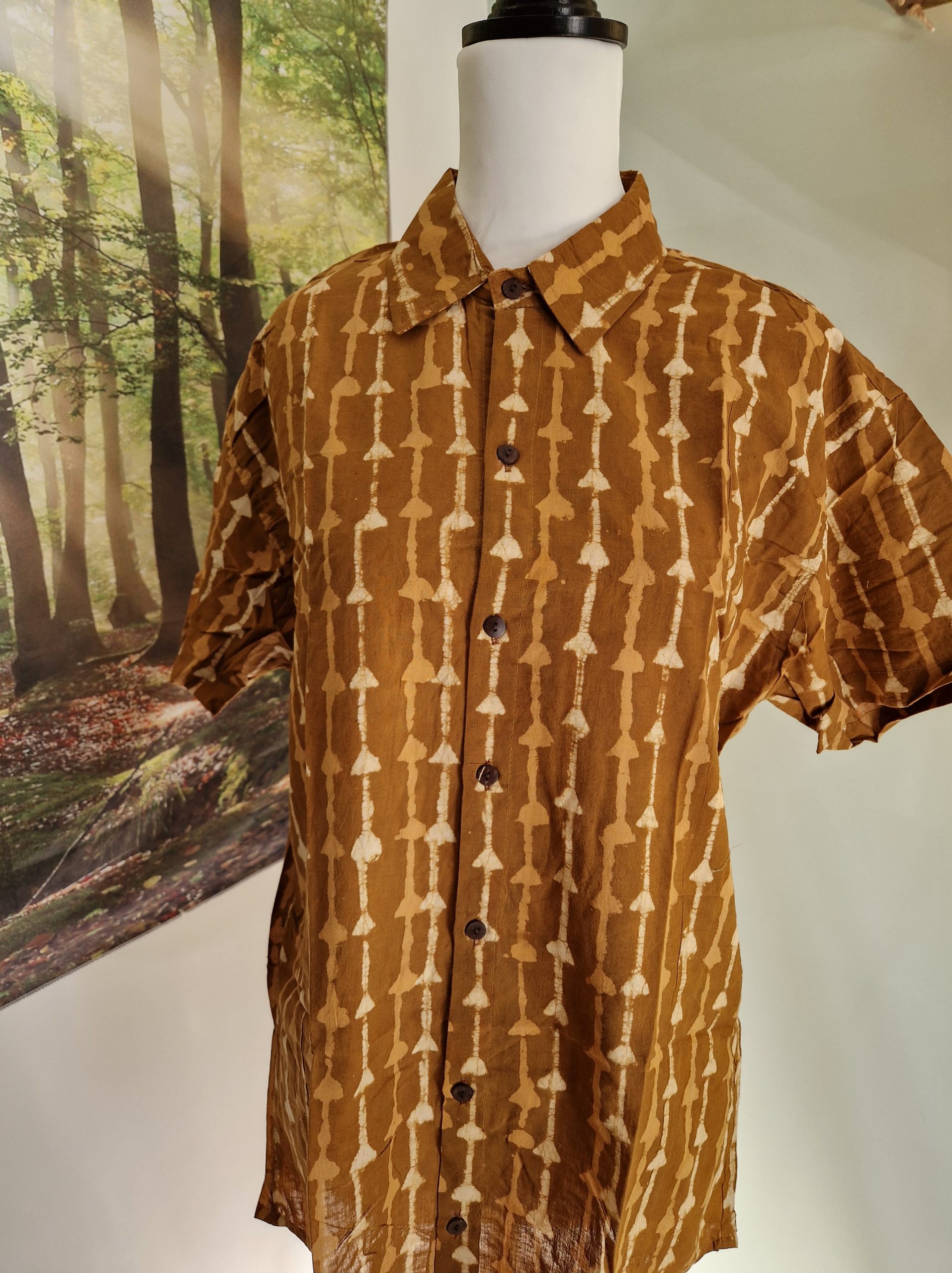 Brown unisex shirt