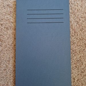 A6 blue lined note book