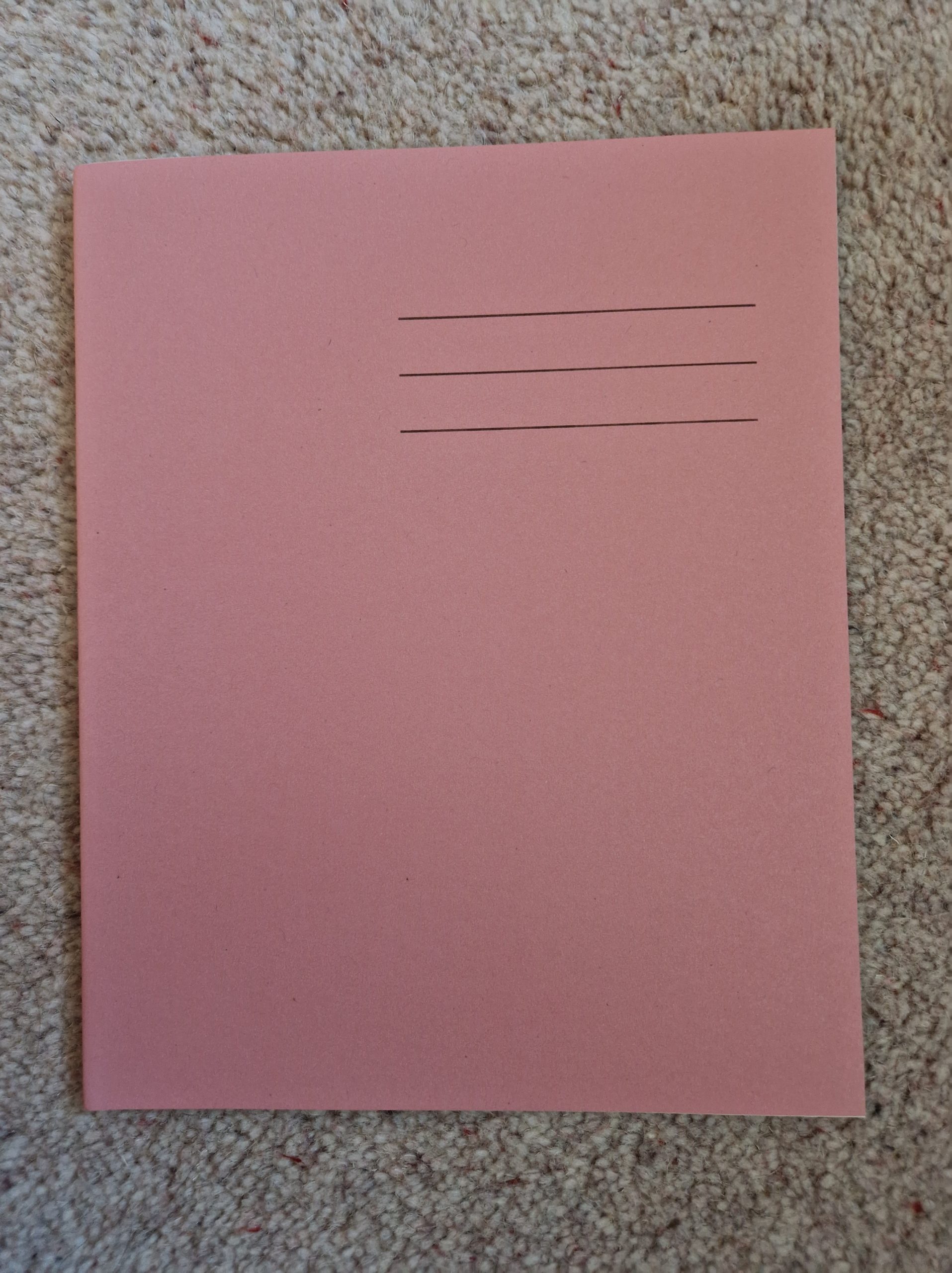 Pink A5 plain paper book