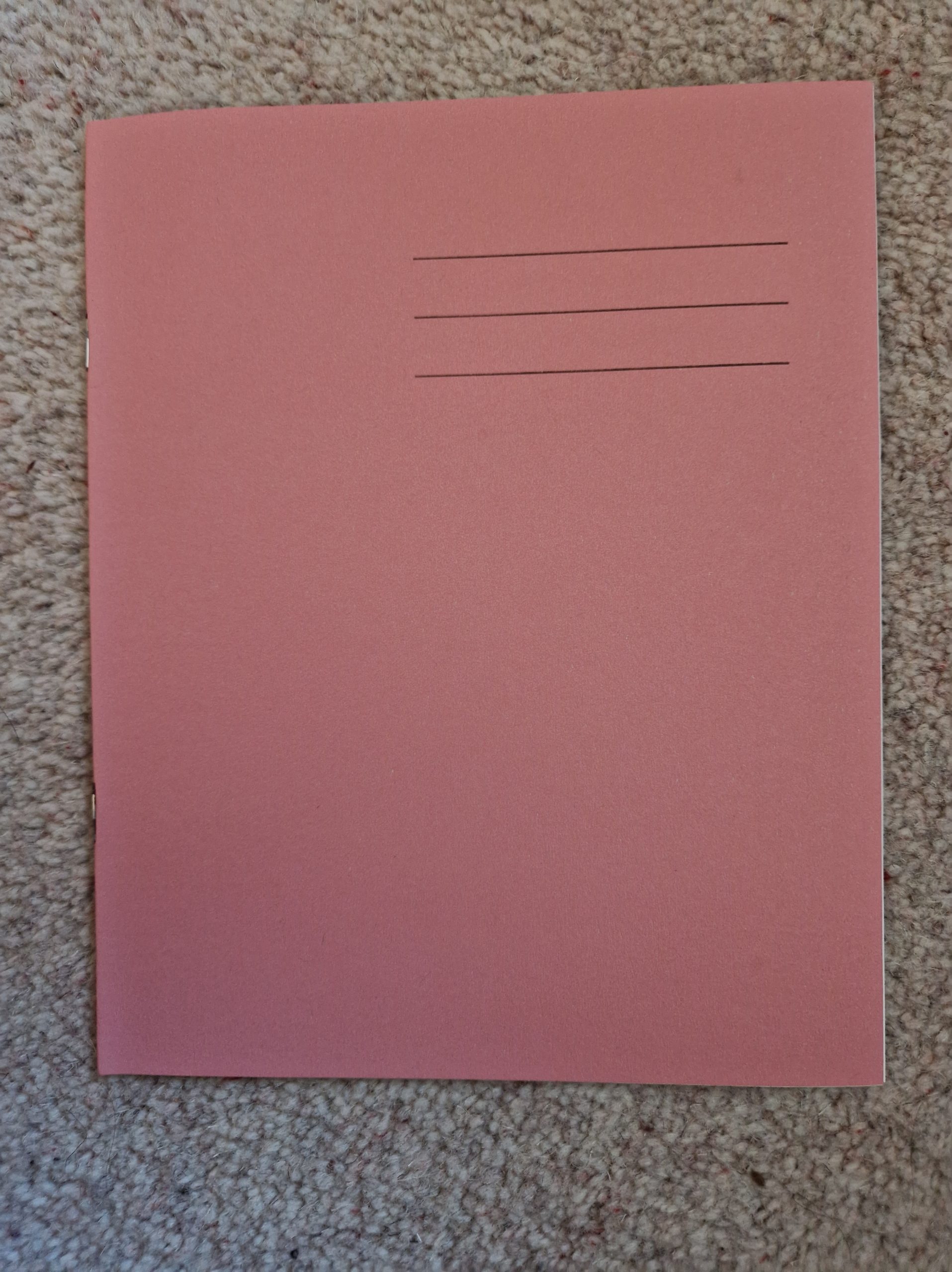 Pink Plain book thin
