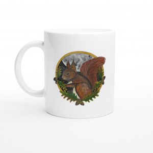 Squirrel Cup | Woodland collecion | White 11oz Ceramic Mug