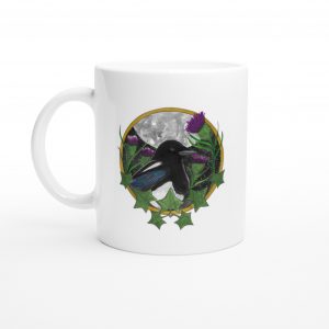Magpie Cup | Woodland collecion | White 11oz Ceramic Mug