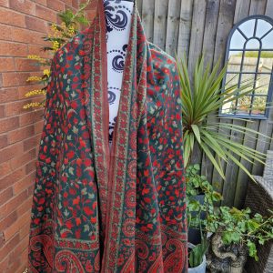 Green / Red reversible Shawl