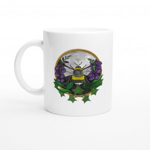 Bumblebee cup | Woodland collecion | White 11oz Ceramic Mug