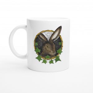 Hare Cup | Woodland collecion | White 11oz Ceramic Mug
